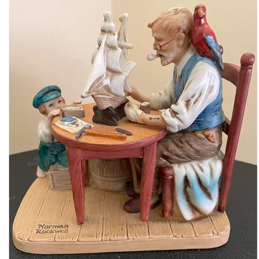 Norman Rockwell Statue - For A Good Boy